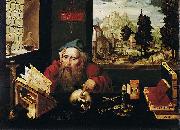 Joos van cleve Der heilige Hieronymus im Gehaus oil on canvas